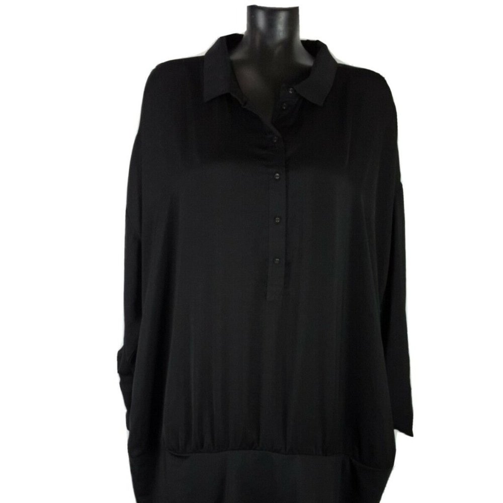 Jennifer Hudson Sz 2X Black Tunic Dress